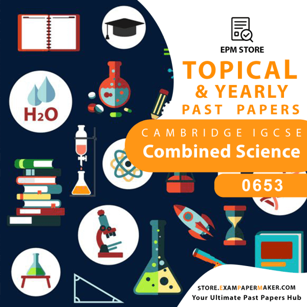 0653 Combined Science 0653 past papers and topical questions PDF bundle product image